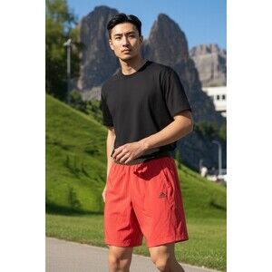 Adidas Climalite Men's Rust Red Sports Shorts | Size Medium  M